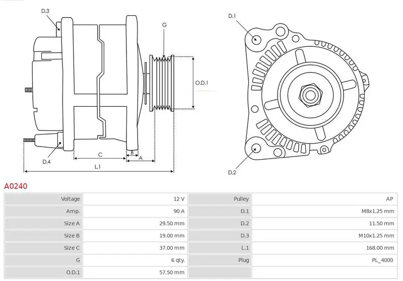 Handler.Part Alternator AS-PL A0240 5