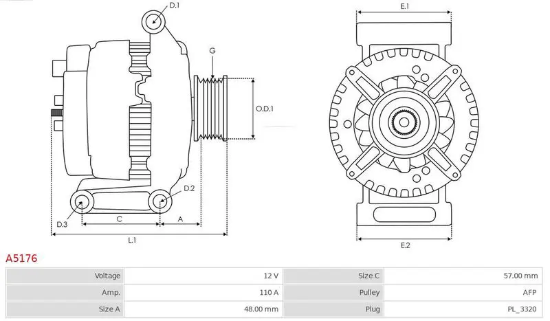 Handler.Part Alternator AS-PL A5176 5