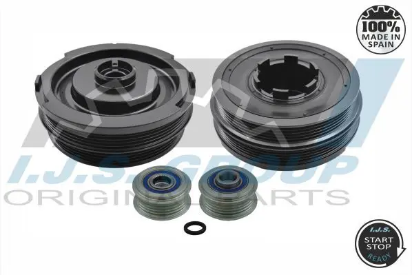 Handler.Part Belt pulley set, crankshaft IJS GROUP 171028KIT 1