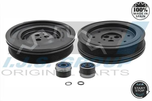 Handler.Part Belt pulley set, crankshaft IJS GROUP 171069KIT 1