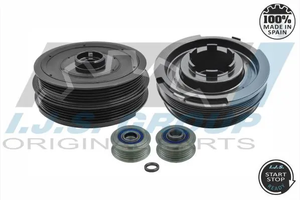 Handler.Part Belt pulley set, crankshaft IJS GROUP 171070KIT 1