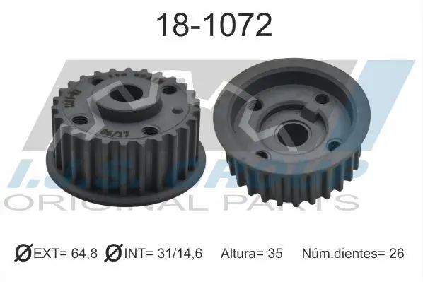 Handler.Part Gear, crankshaft IJS GROUP 181072 1