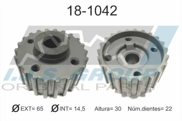 Handler.Part Gear, crankshaft IJS GROUP 181042 1