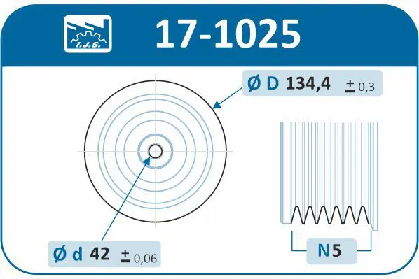 Handler.Part Belt pulley, crankshaft IJS GROUP 171025 2