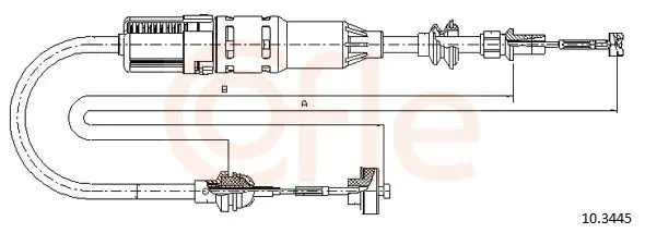 Handler.Part Clutch cable COFLE 103445 1