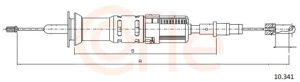 Handler.Part Clutch cable COFLE 10341 1