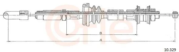 Handler.Part Clutch cable COFLE 10329 1