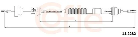 Handler.Part Clutch cable COFLE 112282 1