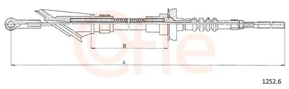 Handler.Part Clutch cable COFLE 12526 1