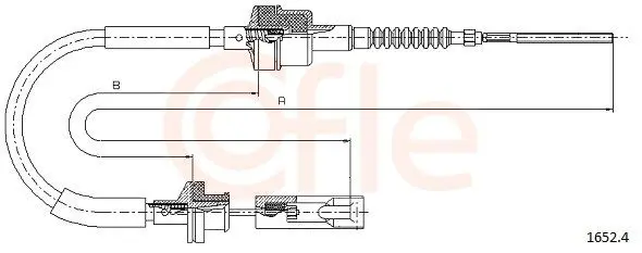 Handler.Part Clutch cable COFLE 16524 1