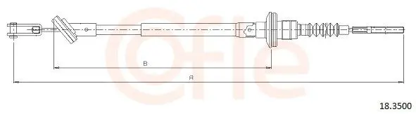 Handler.Part Clutch cable COFLE 183500 1