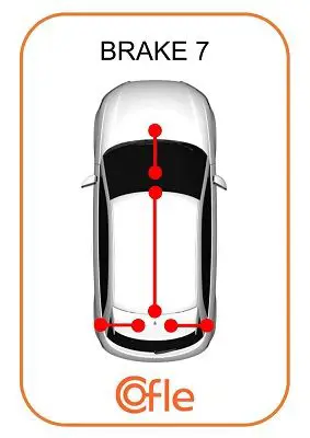 Handler.Part Cable, parking brake COFLE 116026 2