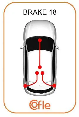 Handler.Part Cable, parking brake COFLE 11658 1