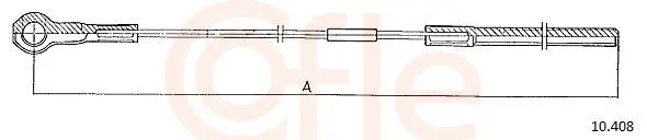 Handler.Part Cable, parking brake COFLE 10408 1