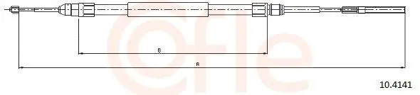 Handler.Part Cable, parking brake COFLE 104141 1