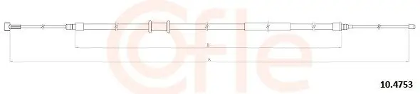 Handler.Part Cable, parking brake COFLE 104753 1