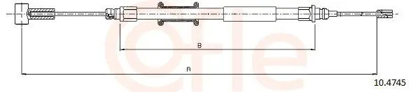 Handler.Part Cable, parking brake COFLE 104745 1