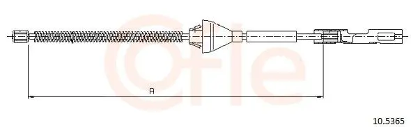 Handler.Part Cable, parking brake COFLE 105365 1