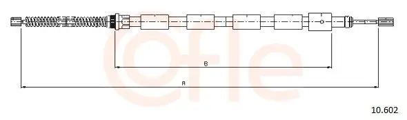 Handler.Part Cable, parking brake COFLE 10602 1