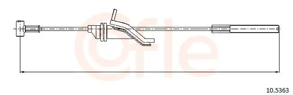 Handler.Part Cable, parking brake COFLE 105363 1