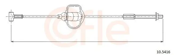 Handler.Part Cable, parking brake COFLE 105416 1