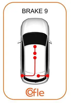 Handler.Part Cable, parking brake COFLE 4911 2
