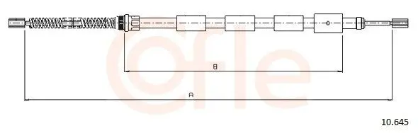 Handler.Part Cable, parking brake COFLE 10645 1