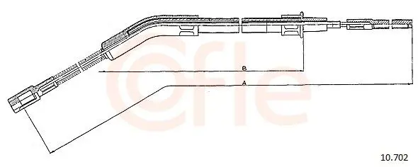 Handler.Part Cable, parking brake COFLE 10702 1