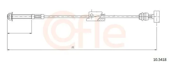 Handler.Part Cable, parking brake COFLE 105418 1