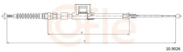 Handler.Part Cable, parking brake COFLE 109026 1