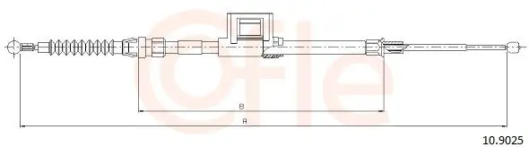 Handler.Part Cable, parking brake COFLE 109025 1