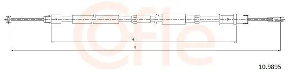 Handler.Part Cable, parking brake COFLE 109895 1