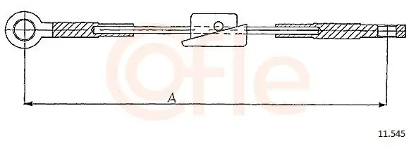 Handler.Part Cable, parking brake COFLE 11545 1