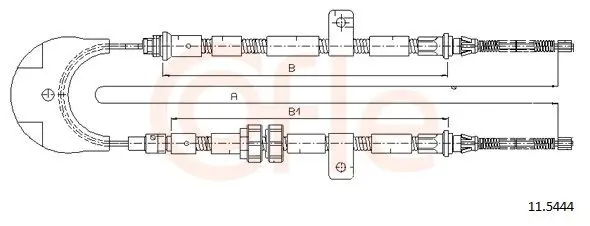 Handler.Part Cable, parking brake COFLE 115444 1