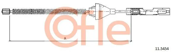 Handler.Part Cable, parking brake COFLE 115454 1