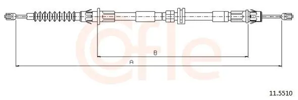 Handler.Part Cable, parking brake COFLE 115510 1