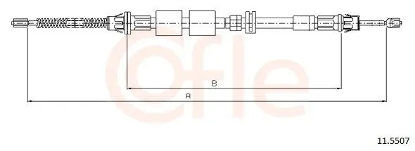 Handler.Part Cable, parking brake COFLE 115507 1