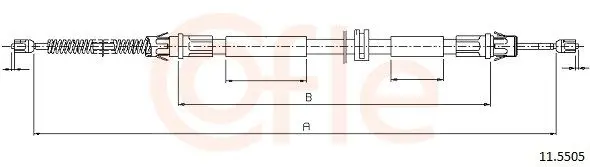 Handler.Part Cable, parking brake COFLE 115505 1