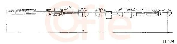 Handler.Part Cable, parking brake COFLE 11579 1