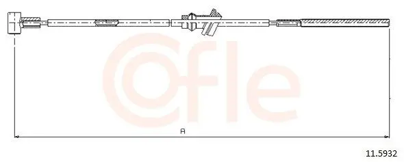 Handler.Part Cable, parking brake COFLE 115932 1