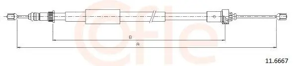 Handler.Part Cable, parking brake COFLE 116667 1