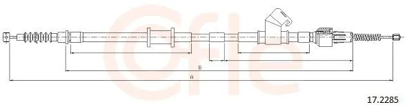 Handler.Part Cable, parking brake COFLE 172285 1