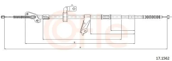 Handler.Part Cable, parking brake COFLE 171562 1