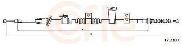 Handler.Part Cable, parking brake COFLE 172300 1