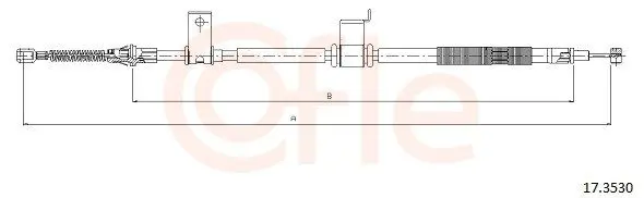 Handler.Part Cable, parking brake COFLE 173530 1