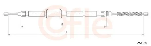 Handler.Part Cable, parking brake COFLE 25130 1