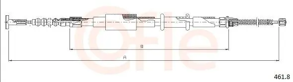 Handler.Part Cable, parking brake COFLE 4618 1