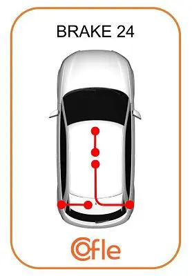 Handler.Part Cable, parking brake COFLE 49111 2