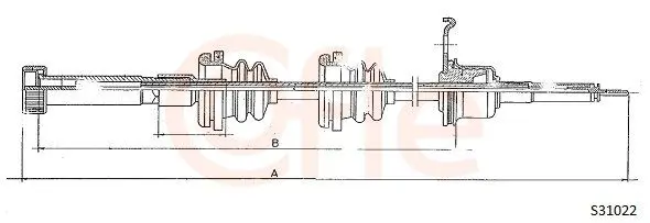 Handler.Part Tacho shaft COFLE S31022 1