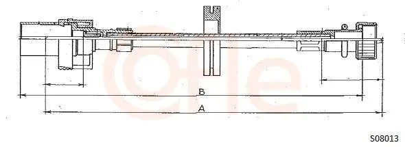 Handler.Part Tacho shaft COFLE S08013 1